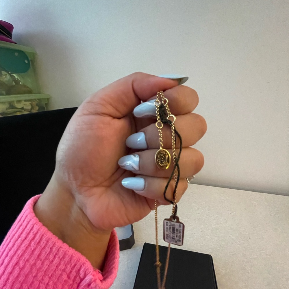 Juicy Couture Peace Sign Necklace with CZ *Brand New with Tags* - Picture 7 of 11